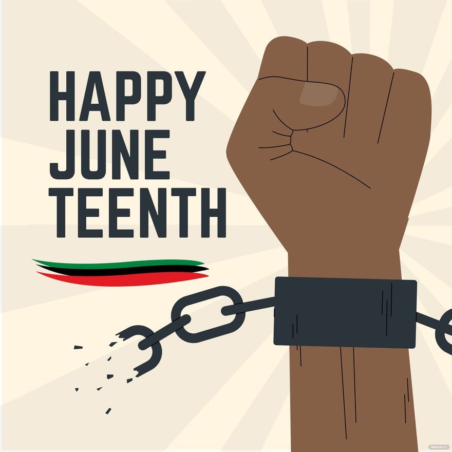 Free Happy Juneteenth Clipart in Illustrator, EPS, SVG, JPG, PNG