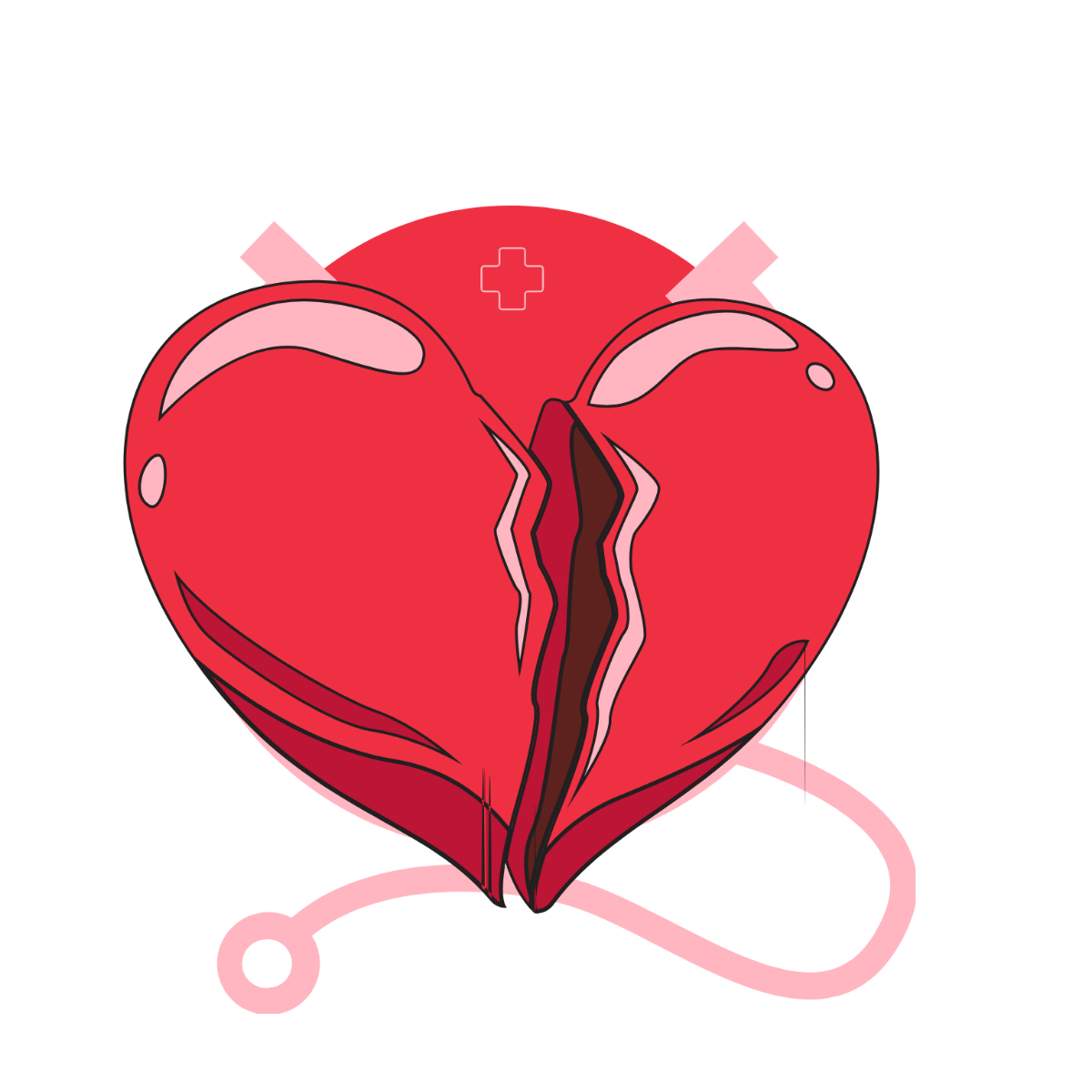 Heart Attack Clipart Template