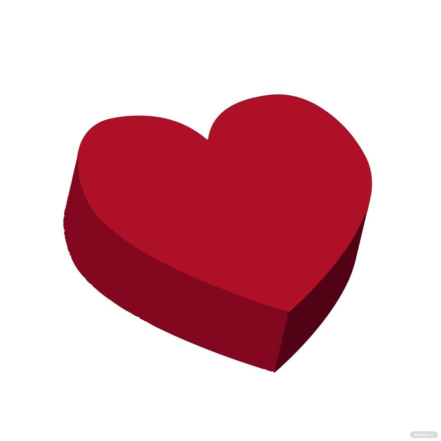 Free 3d Heart Clipart in Illustrator