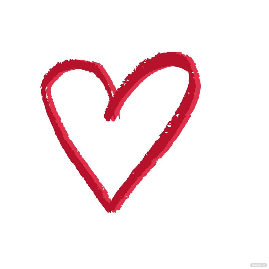 Free Chalk Heart Clipart in Illustrator