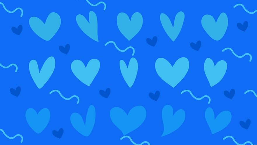 Blue Heart Background