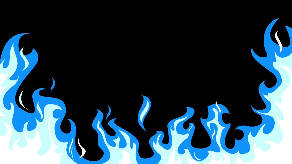 Blue Fire Background Template