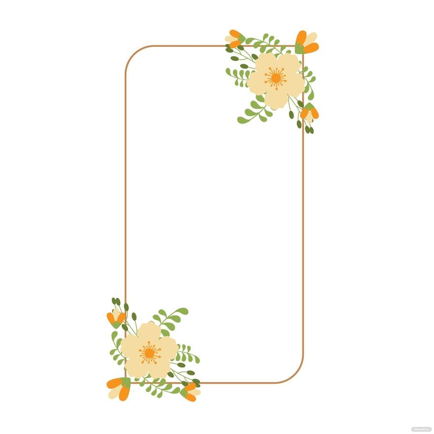 Wedding Floral Background Clipart in Illustrator