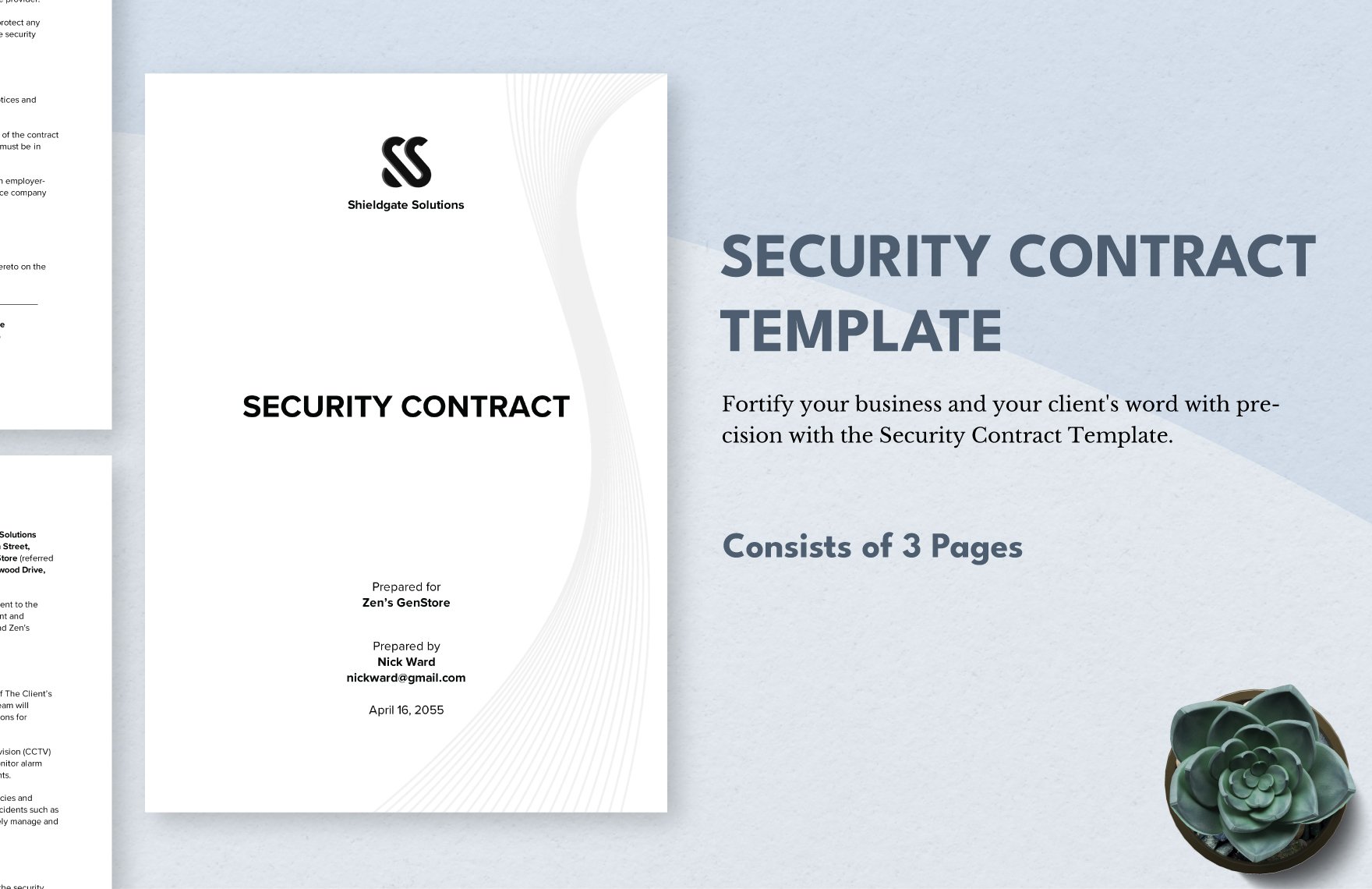 Security Contract Template
