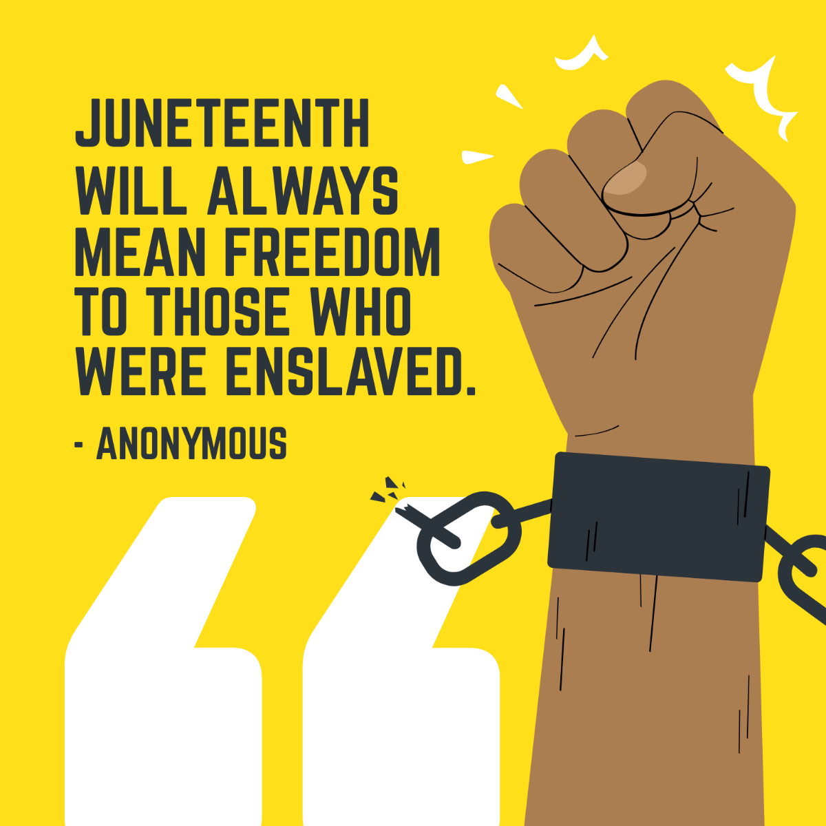 Juneteenth Quote Clipart