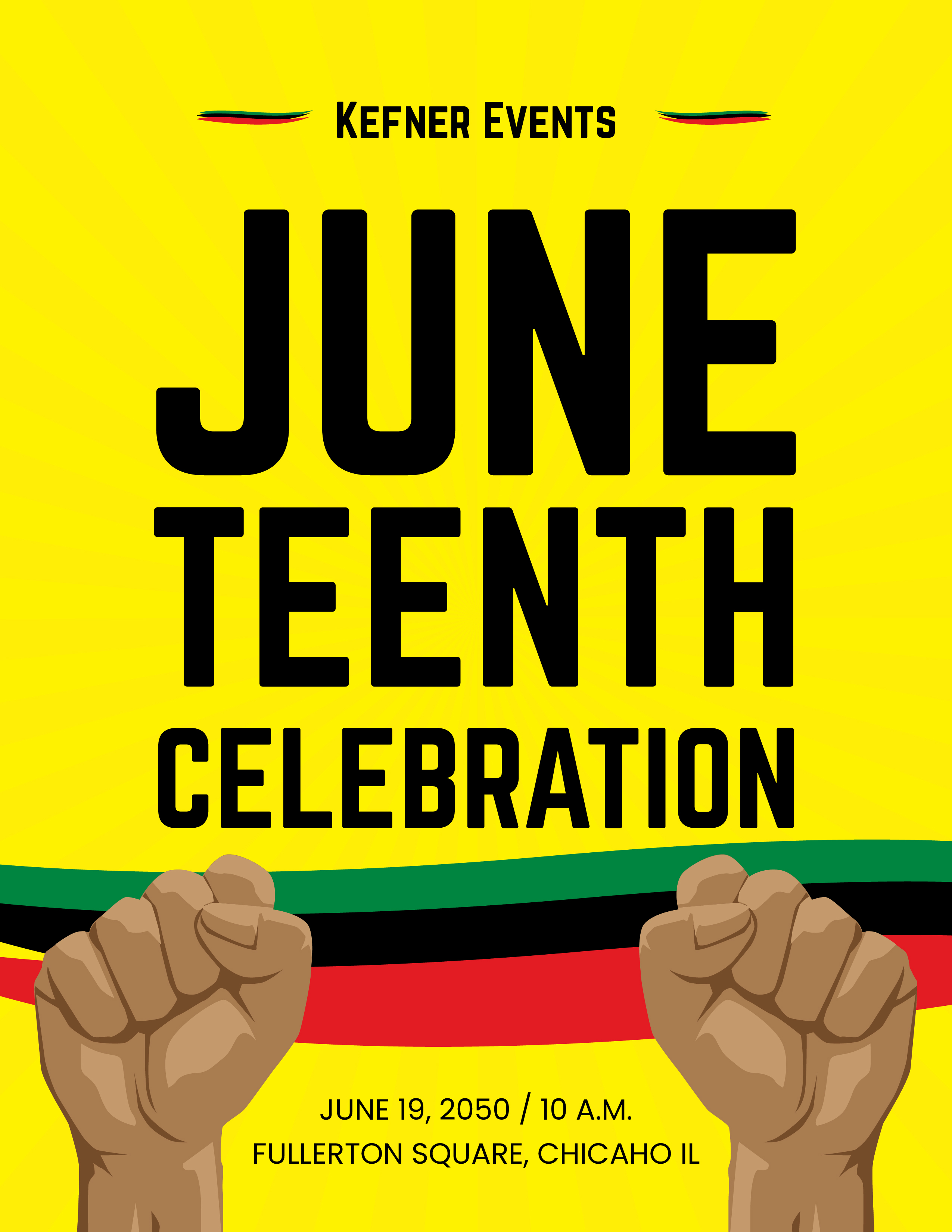 Juneteenth Event Flyer Template - Edit Online & Download Example ...