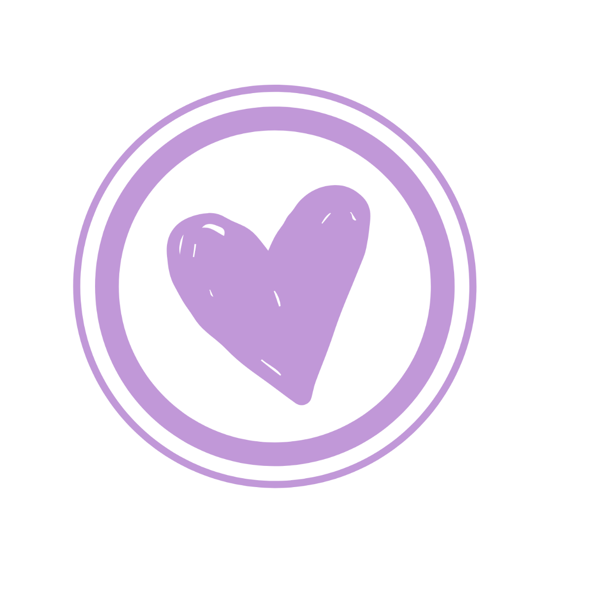 Free Heart Stamp Clipart Template