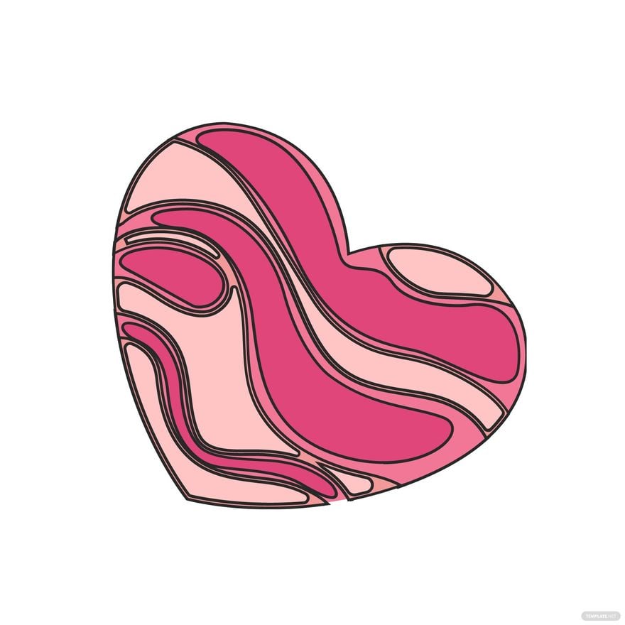 Painted Heart Clipart in Illustrator