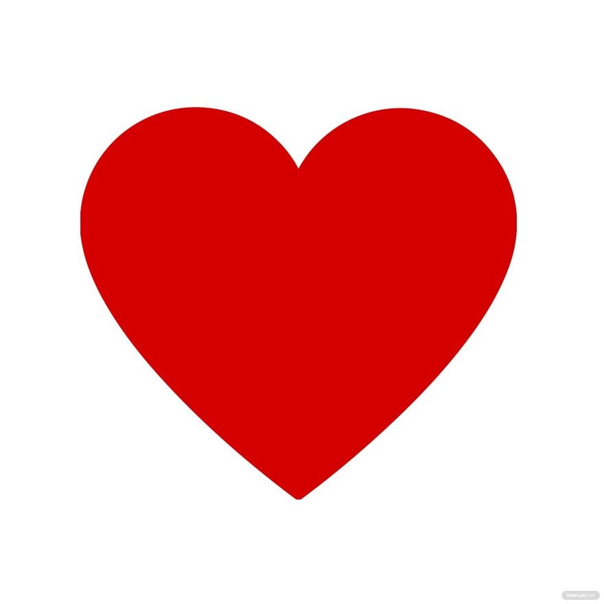 Heart Red Clipart in Illustrator