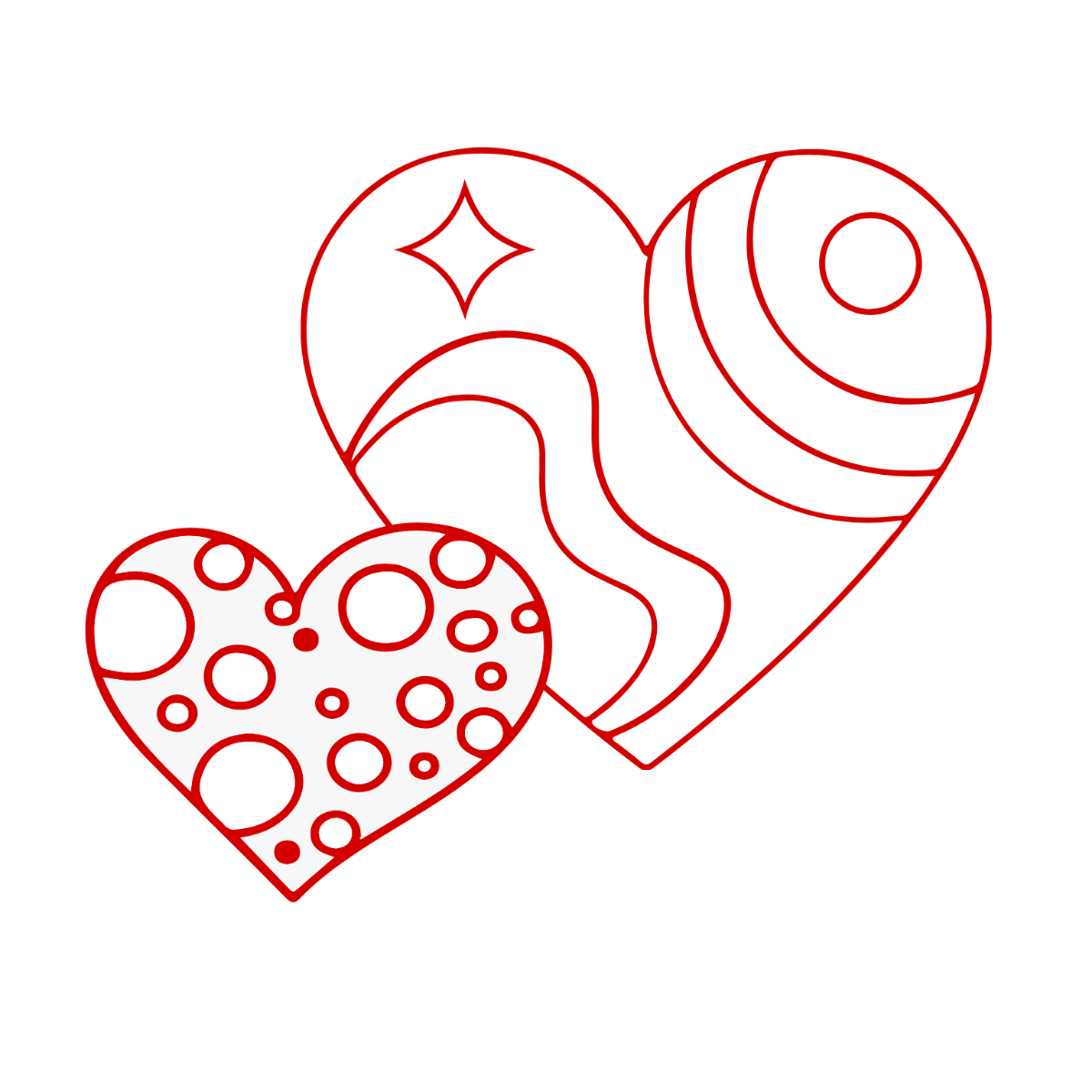 Ornate Heart Clipart Template