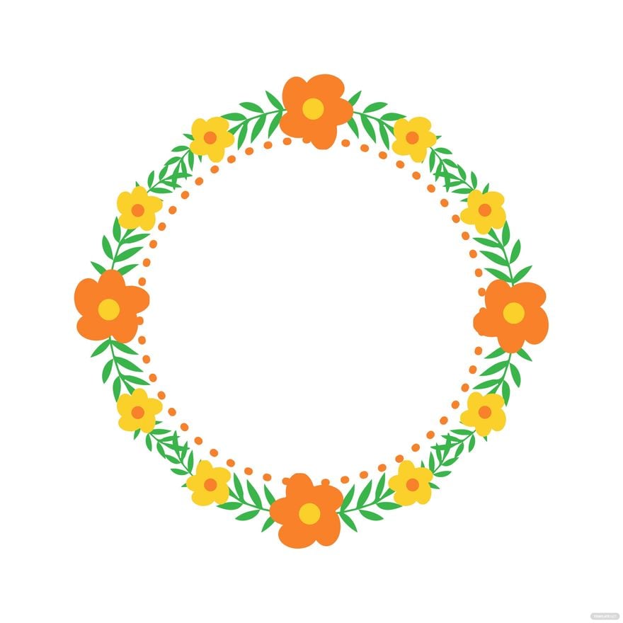 Free Floral Circle Pattern Clipart