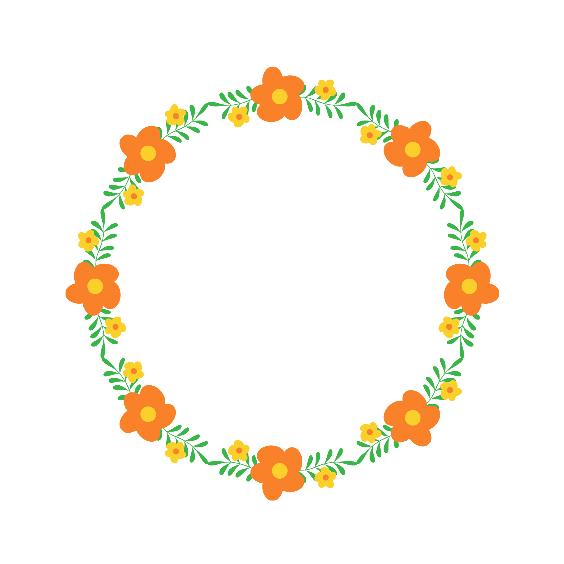 Free Round Floral Frame Clipart - Download in Illustrator | Template.net