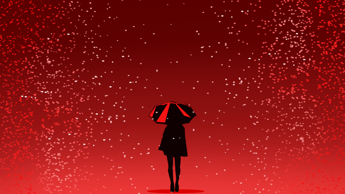 Red Sparkle Background Template