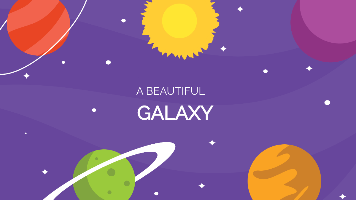 Free Cute Galaxy Wallpaper Template