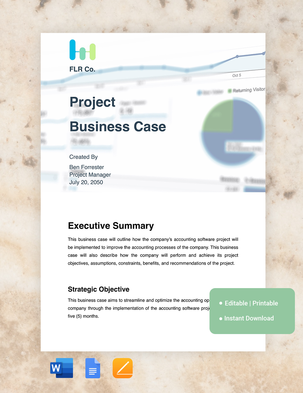 Project Management Business Case Template - Download in Word, Google ...