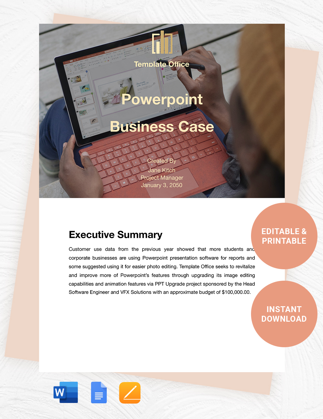 Business Case Presentation Template