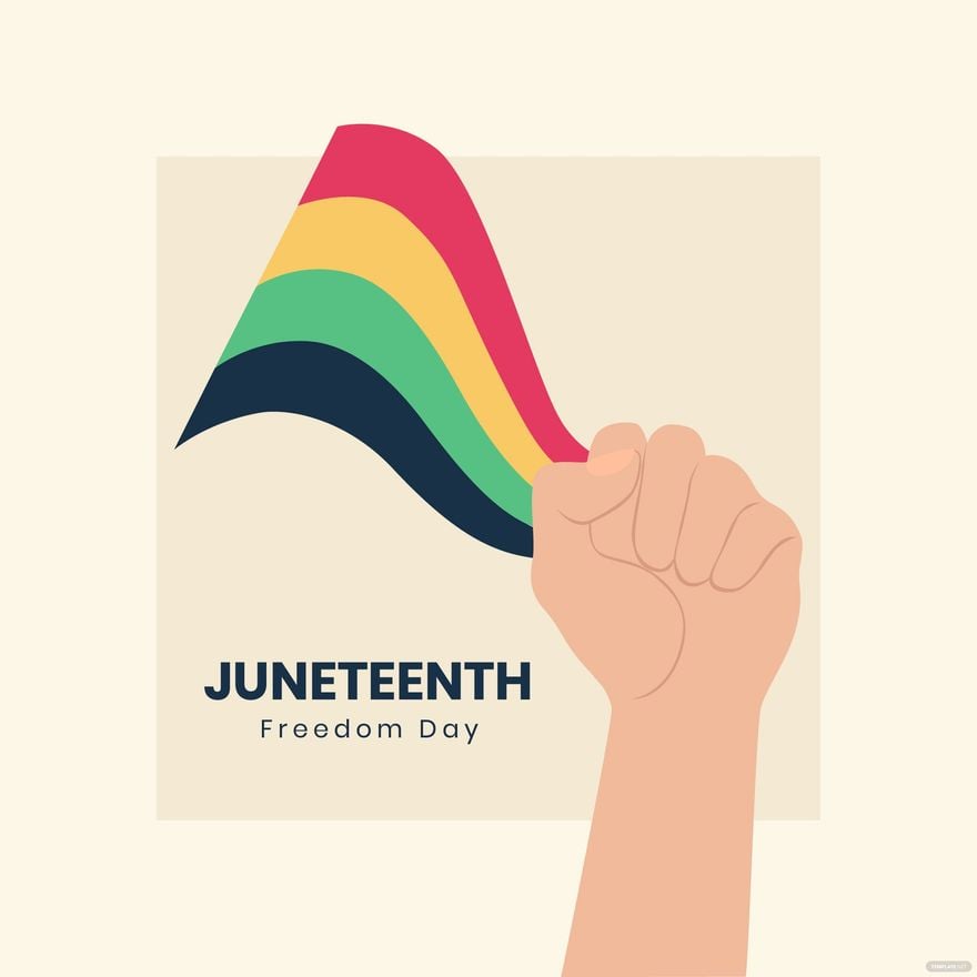 Juneteenth Federal Holiday Clipart in Illustrator, EPS, SVG, JPG, PNG