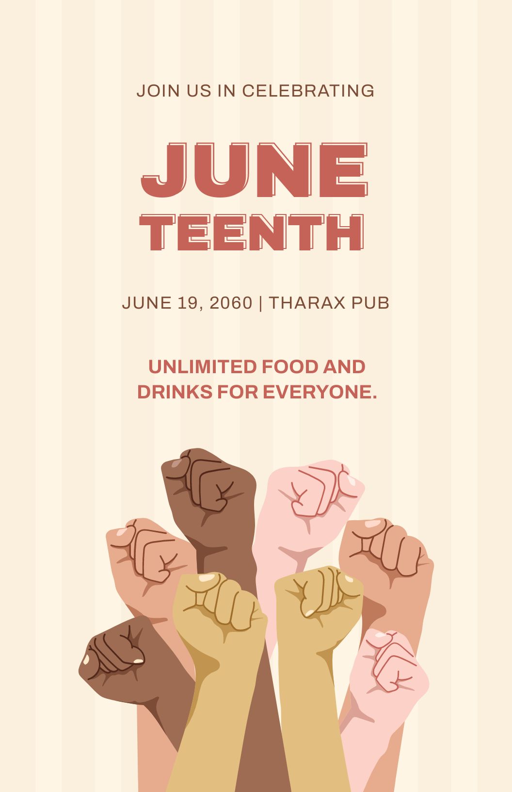 Free Juneteenth Celebration Poster in Word, Google Docs, Illustrator, PSD, Apple Pages, Publisher, JPG