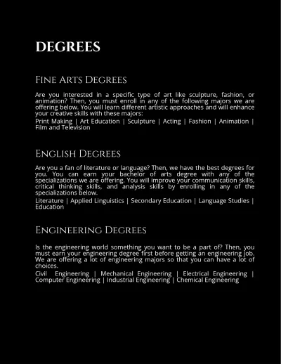 Free Education Prospectus Template to Edit Online