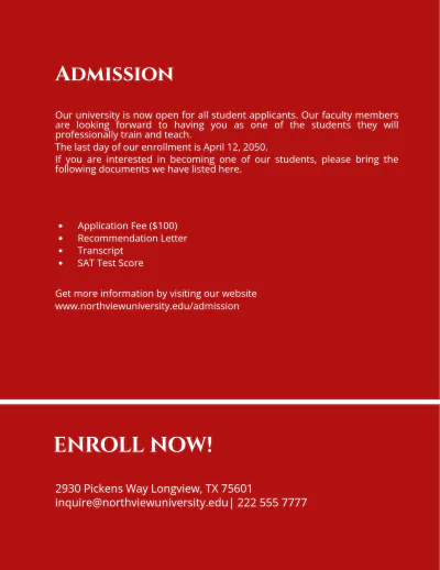 Free Education Prospectus Template to Edit Online