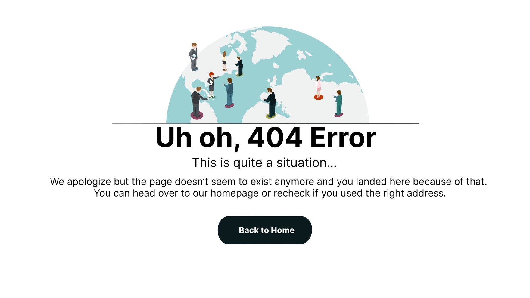 404 Concept Error Page in Adobe XD
