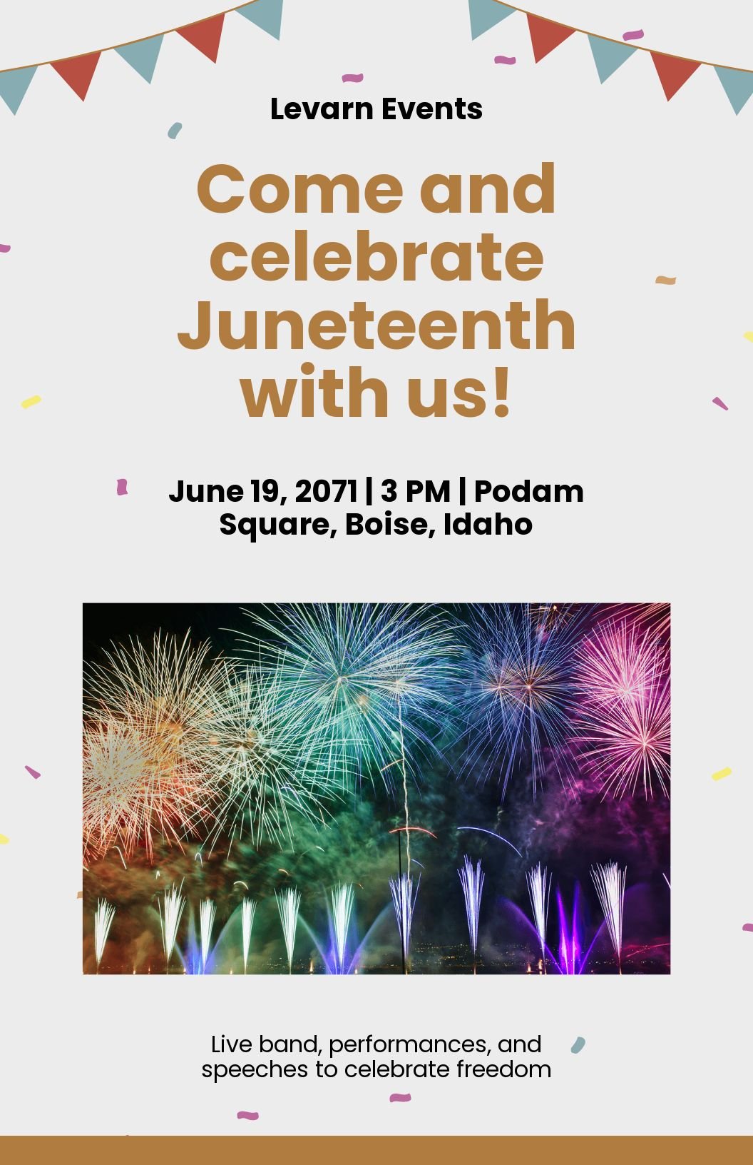 Juneteenth Event Poster