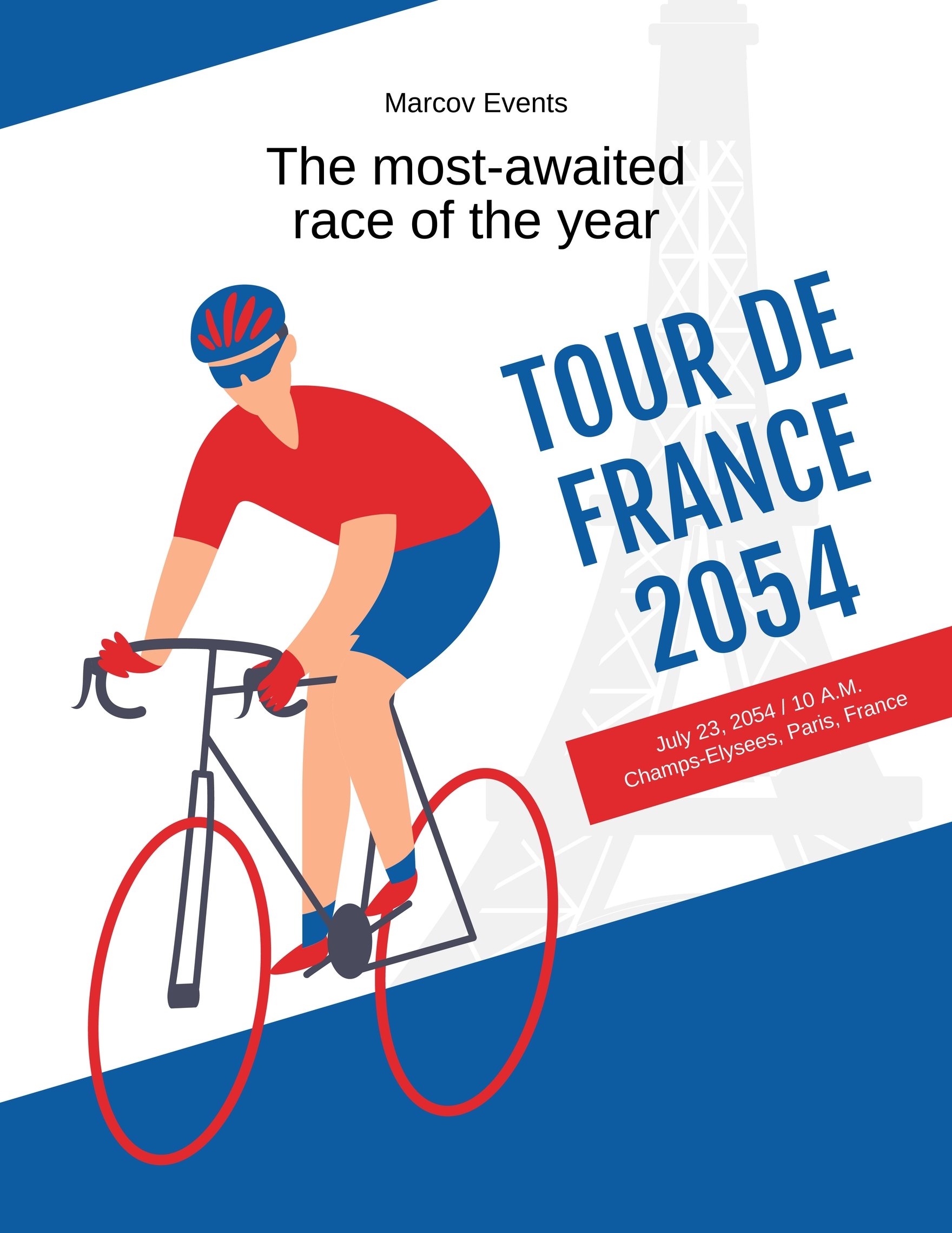Tour De France Event Flyer