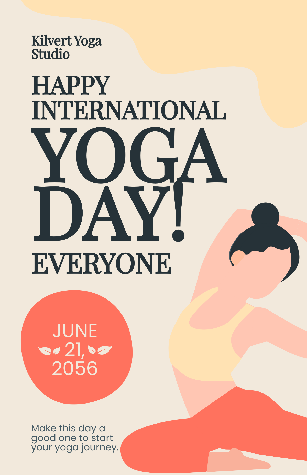 Modern International Yoga Day Poster Template