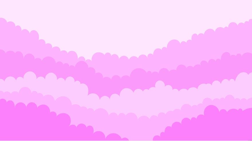 Free Pink Cloud Background in Illustrator, EPS, SVG, JPG, PNG