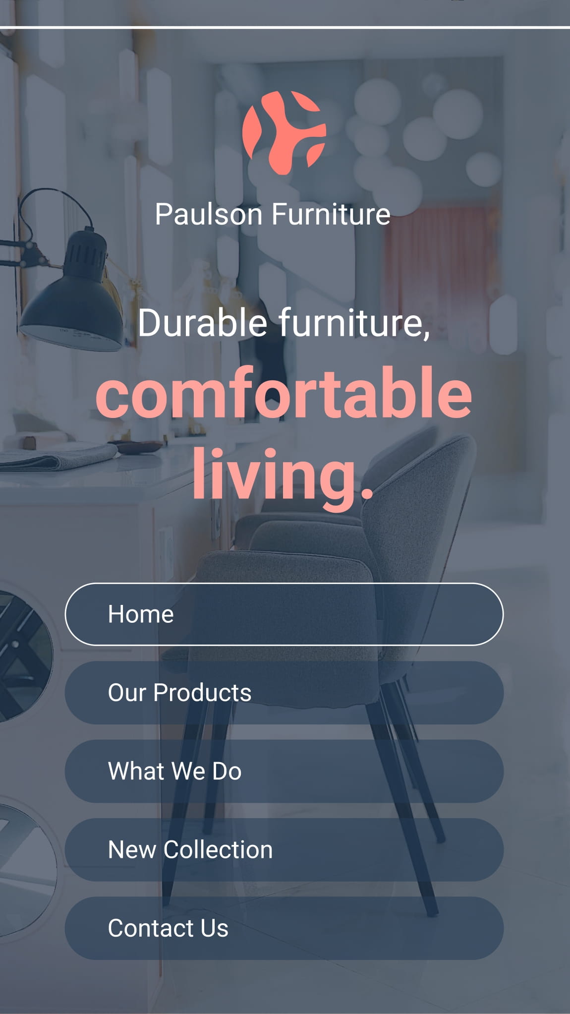 Furniture E-commerce Mobile Prototype Template