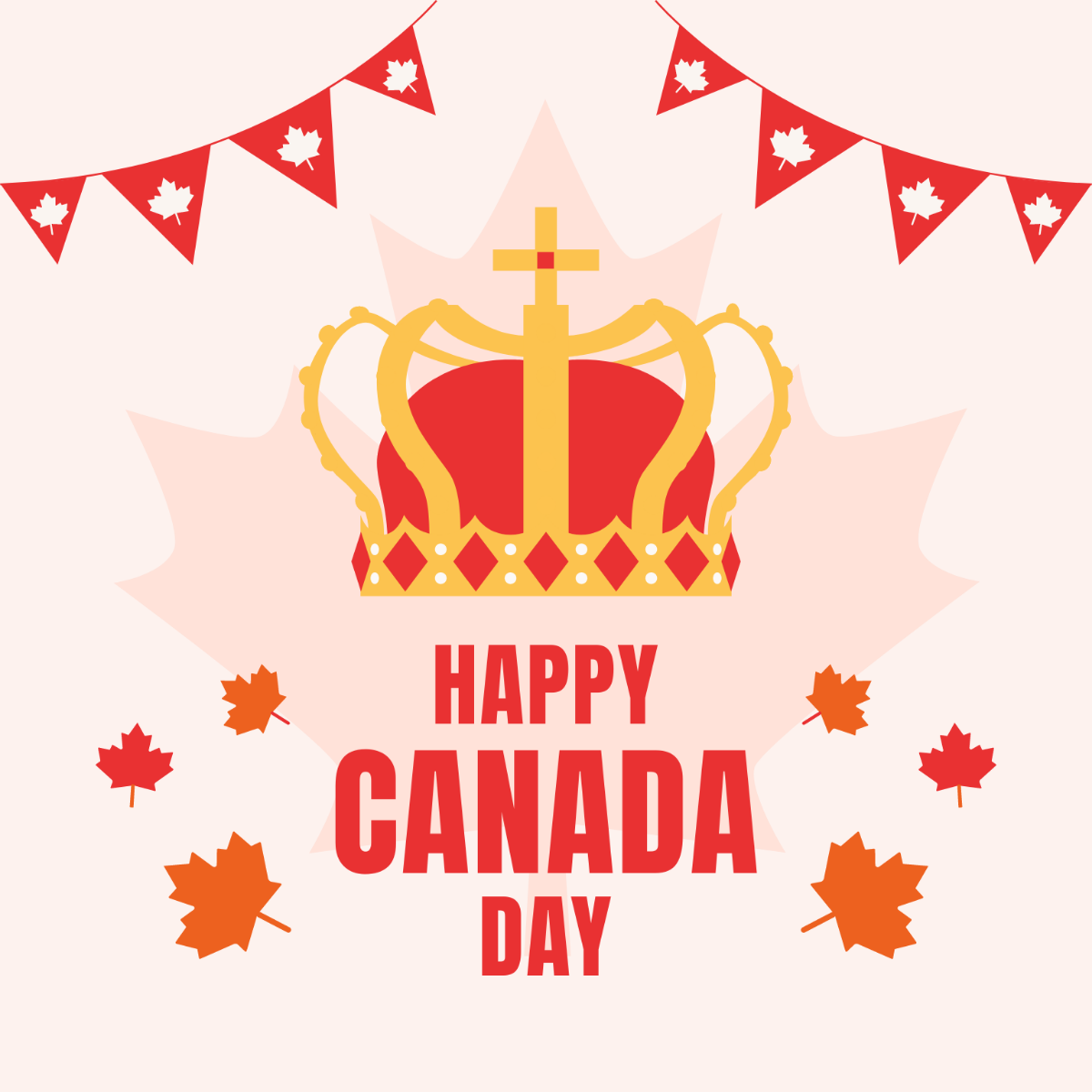Free Happy Canada Day Clipart Template