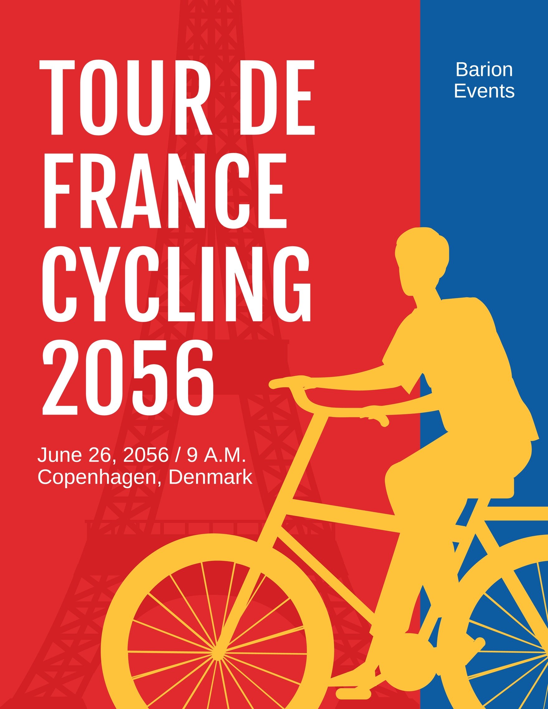 Tour De France Cycling Flyer