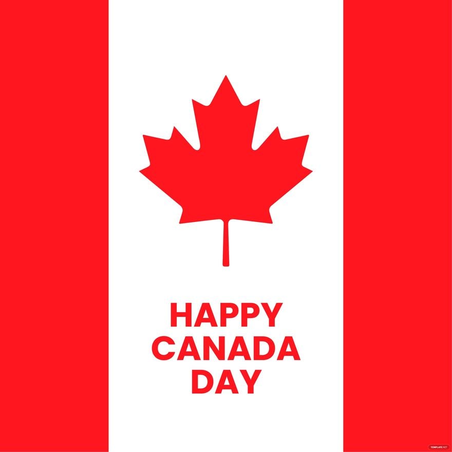 Happy Canada Day Sign Clipart