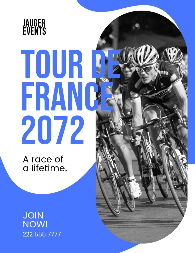 Free Modern Tour De France Flyer