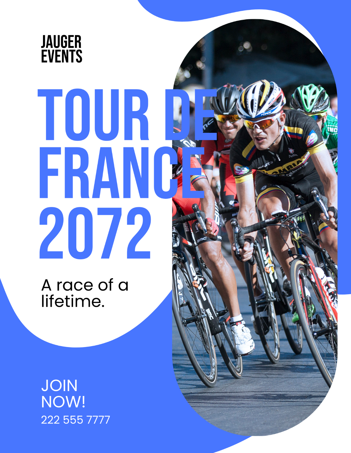 Free Modern Tour De France Flyer Template