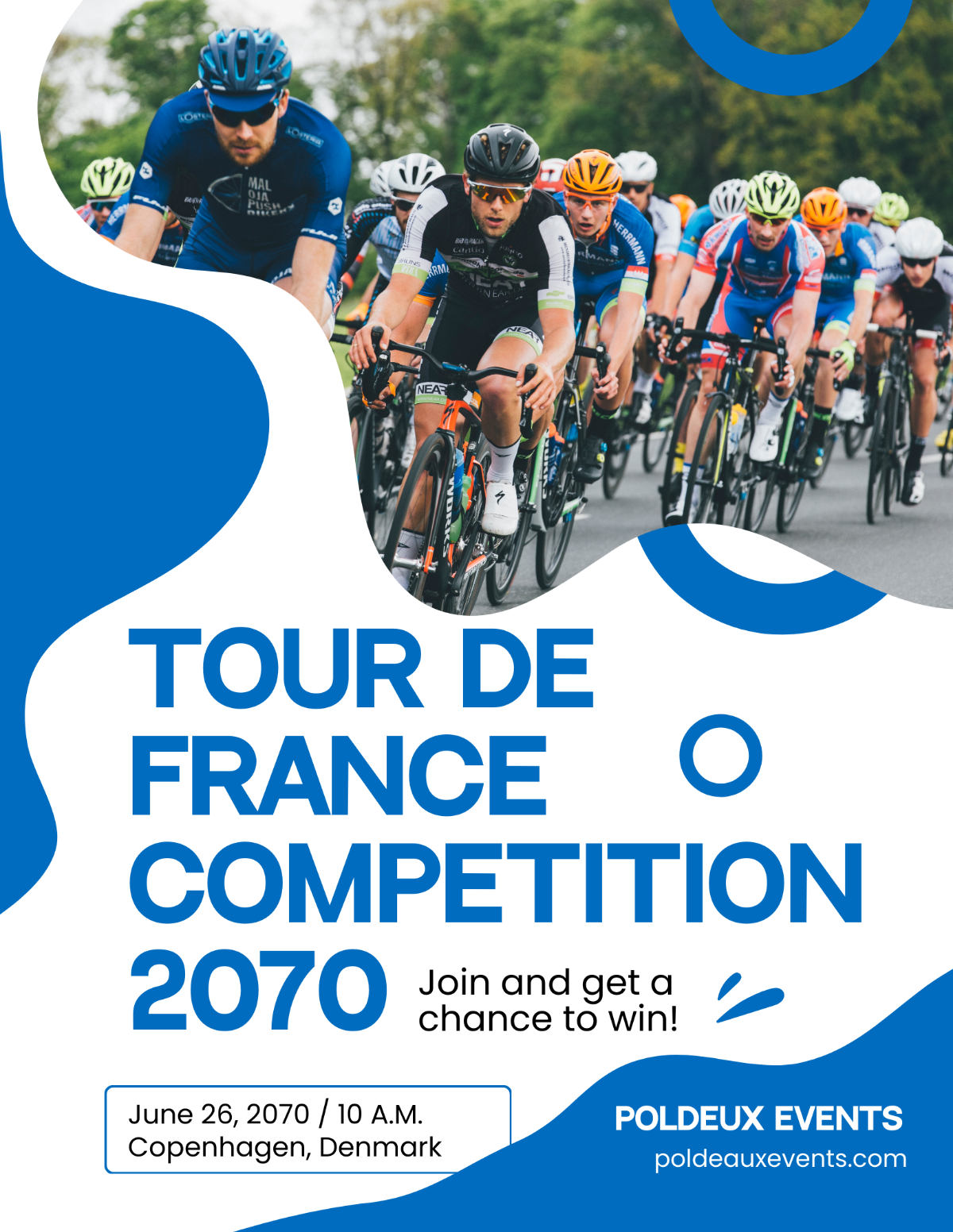 Free Tour De France Competition Flyer Template