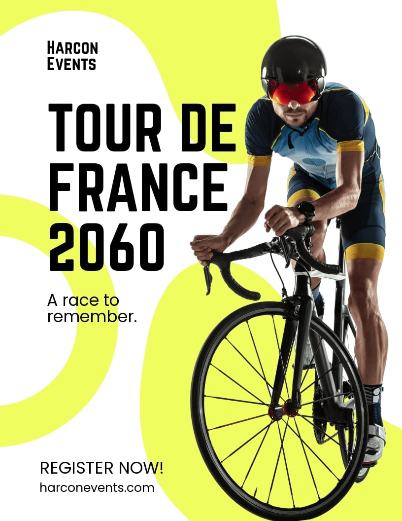 Free Simple Tour De France Flyer