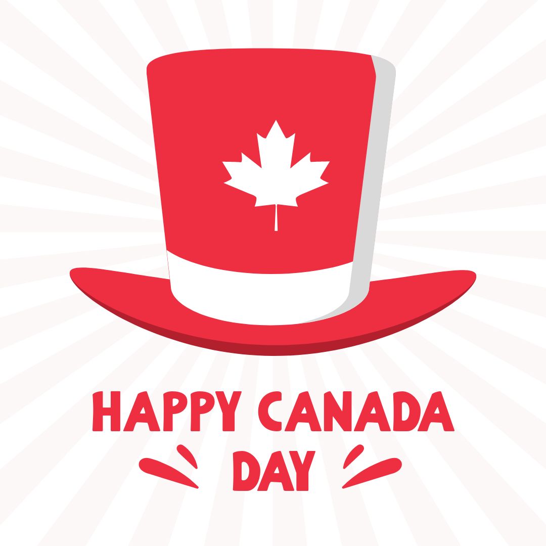 Cartoon Happy Canada Day