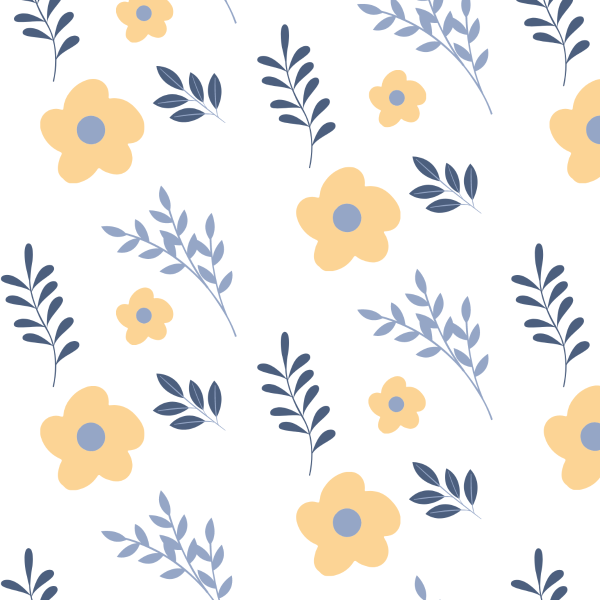 Floral Ornament Pattern Clipart Template