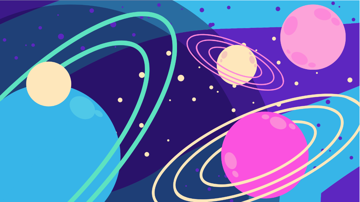 Colorful Galaxy Background Template