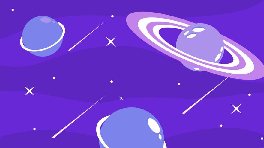 Free Purple Galaxy Background in Illustrator, EPS, SVG