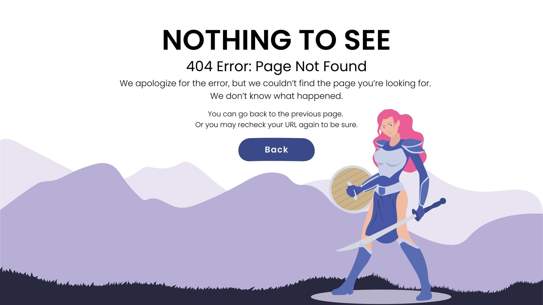 Design 404 Error Page