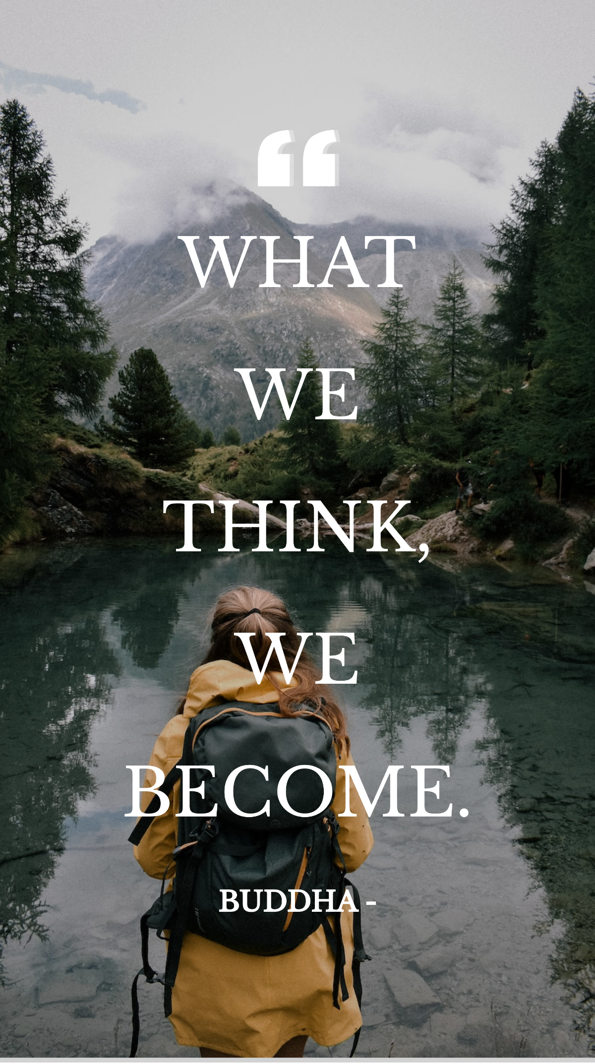 Buddha - What we think, we become. Template