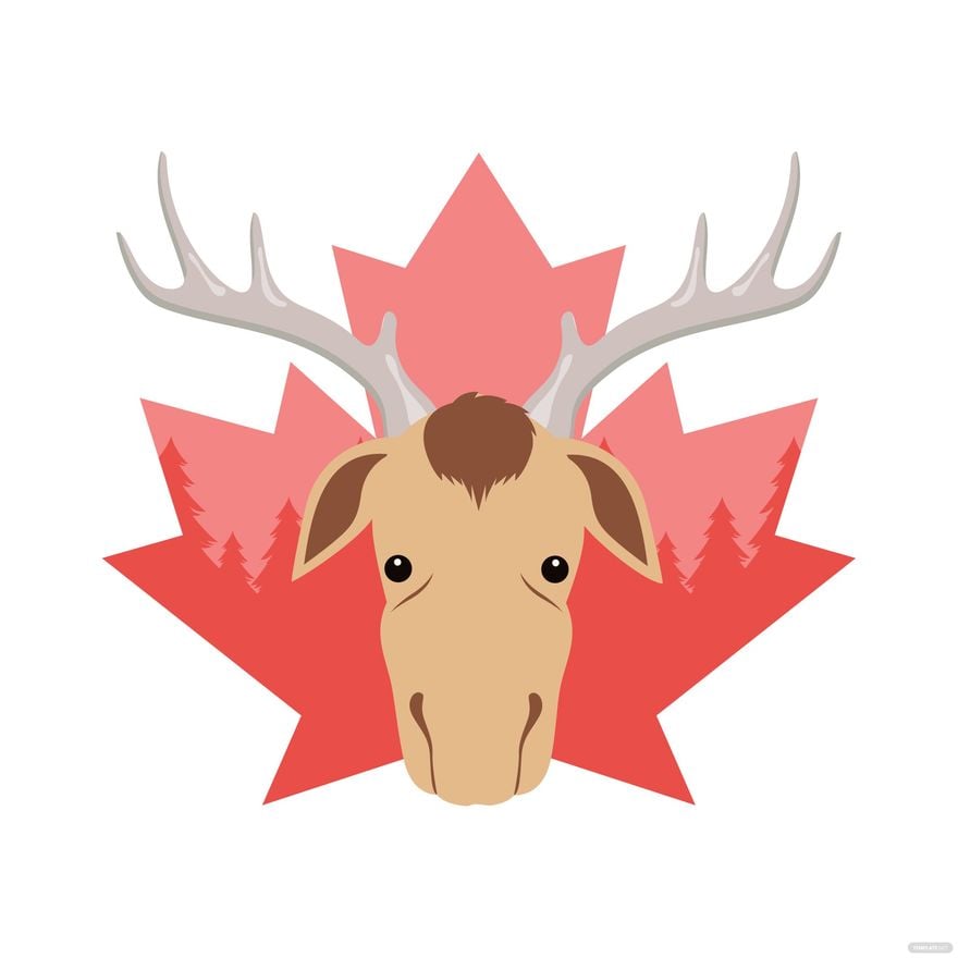 Canada Day Moose Clipart