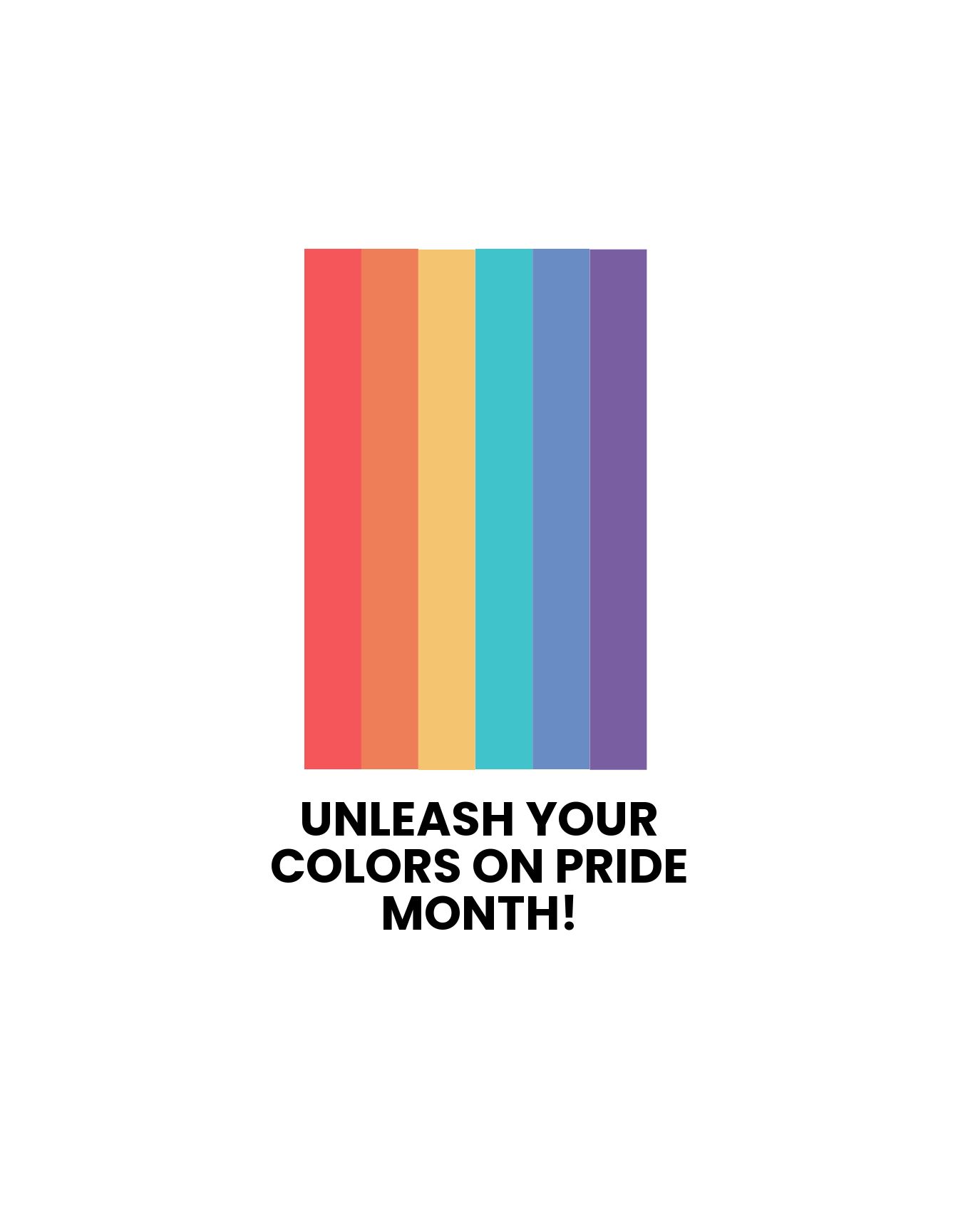 Rainbow Pride T Shirt Template