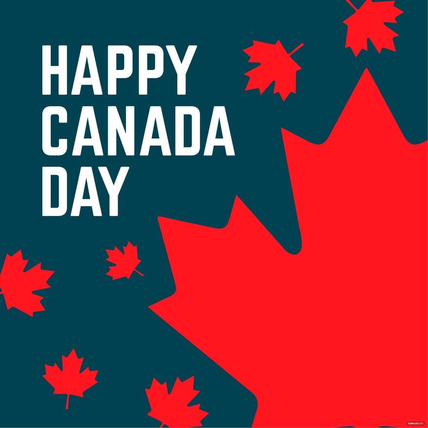Canada Day Greetings Clipart