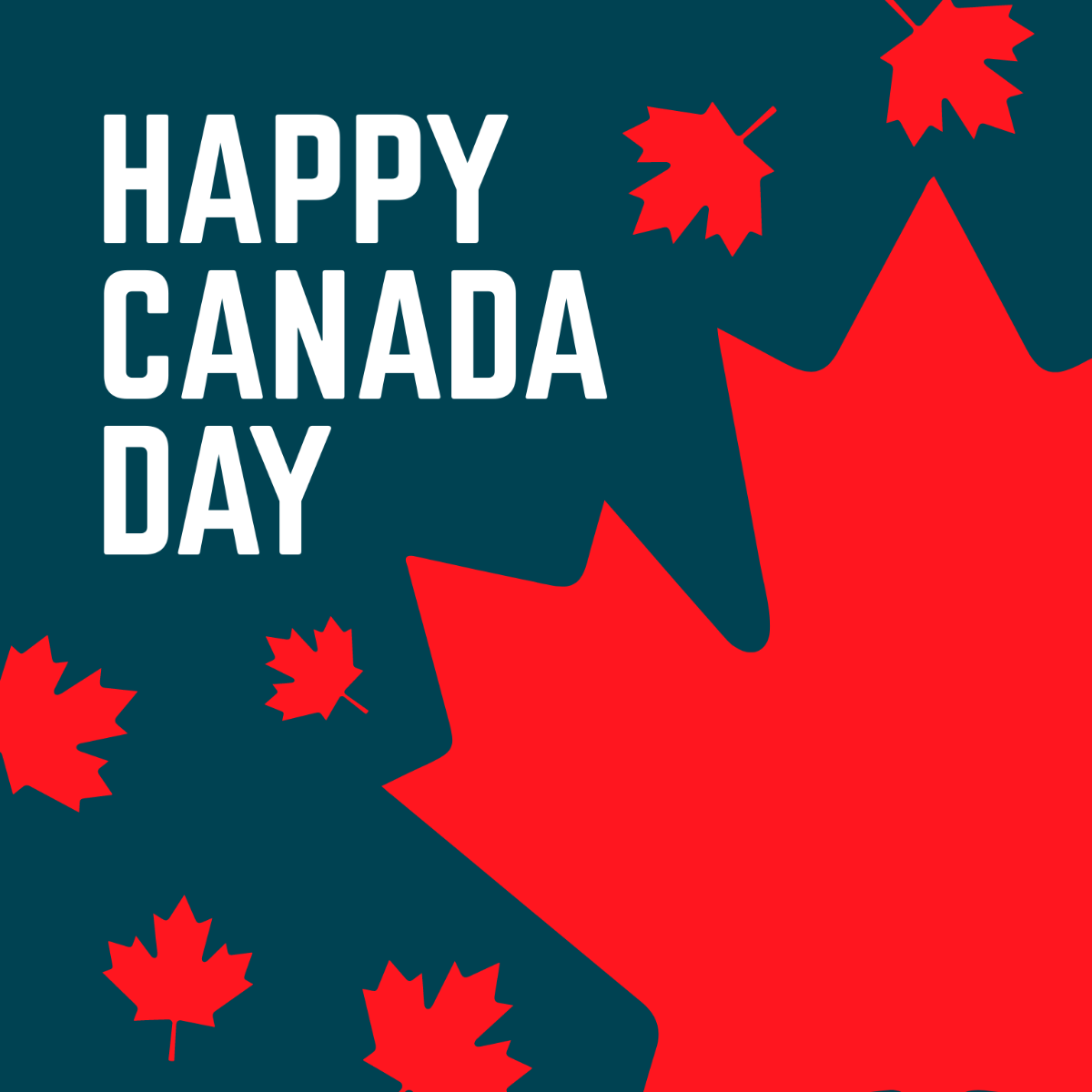 Canada Day Greetings Clipart Template - Edit Online & Download Example ...