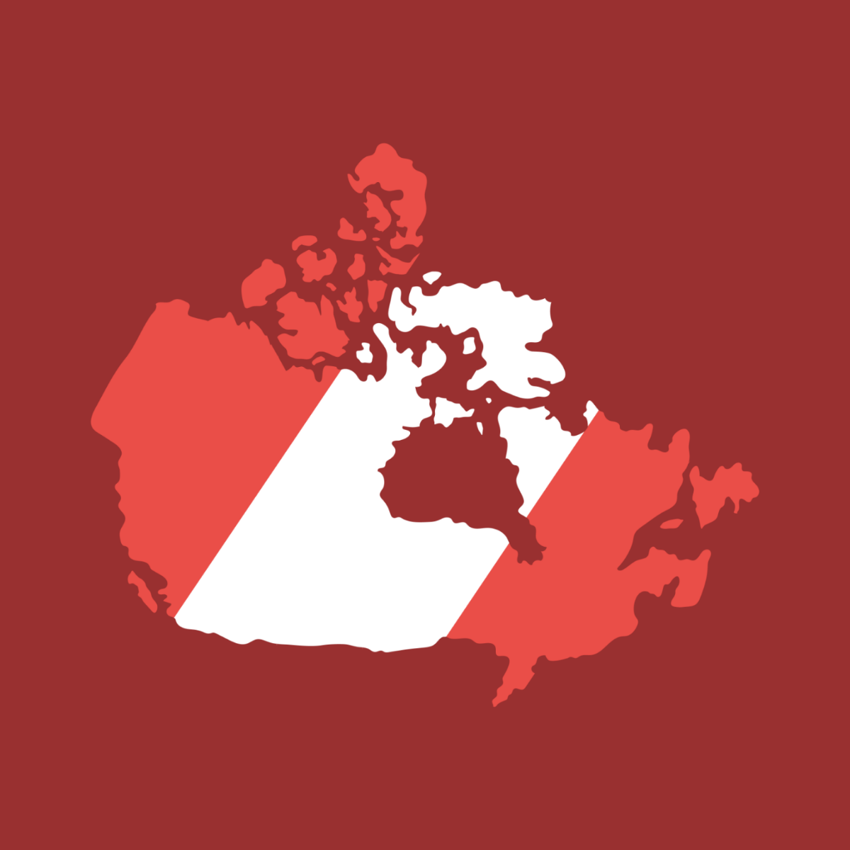 Canada Map Clipart Template