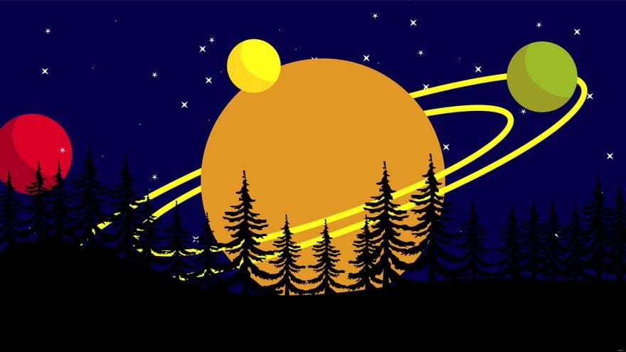 Forest Galaxy Background