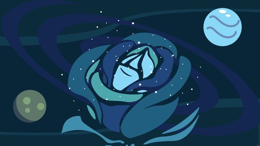 Free Galaxy Rose Background